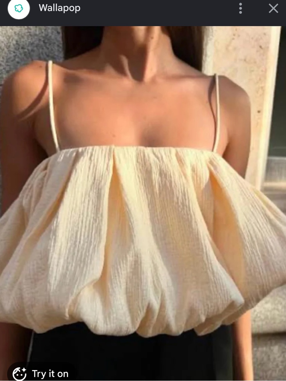 Zara yellow Bubble Cami Top